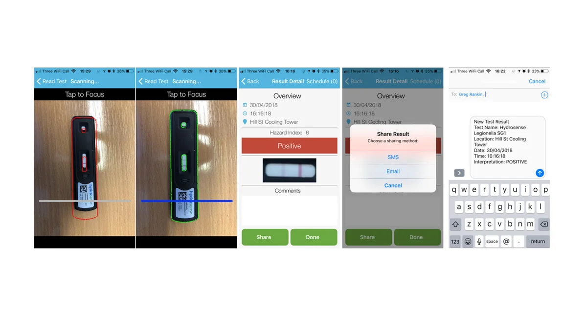 Hydrosense App Handhabung